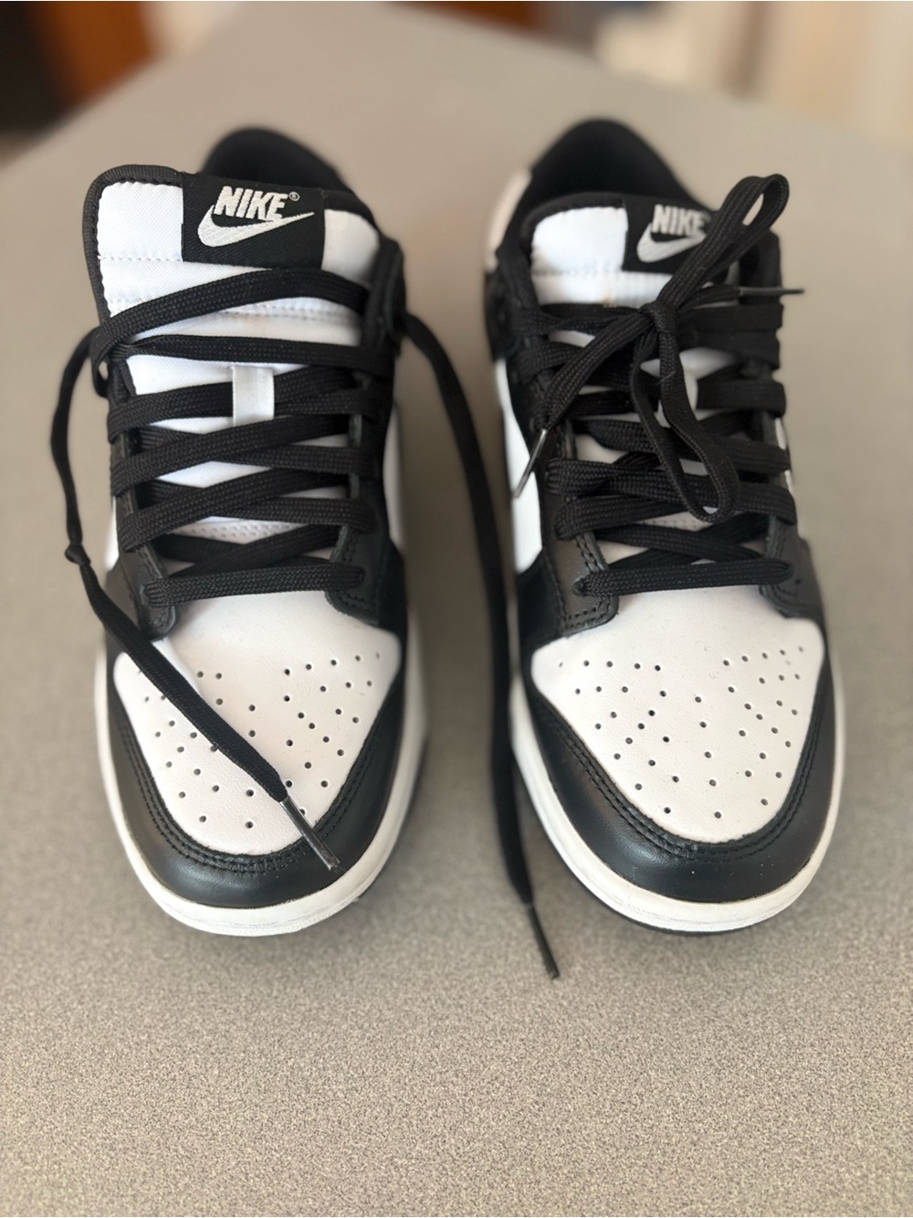 Nike Black and White Women's Low-Top Sneakers